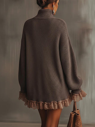 Verolyn - Pleated Knit Midi Dress