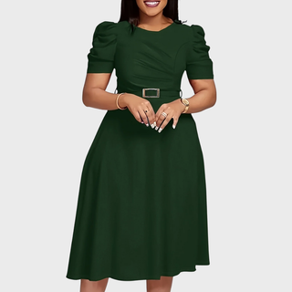 Verolyn - Ruched Soft-Touch Midi Dress