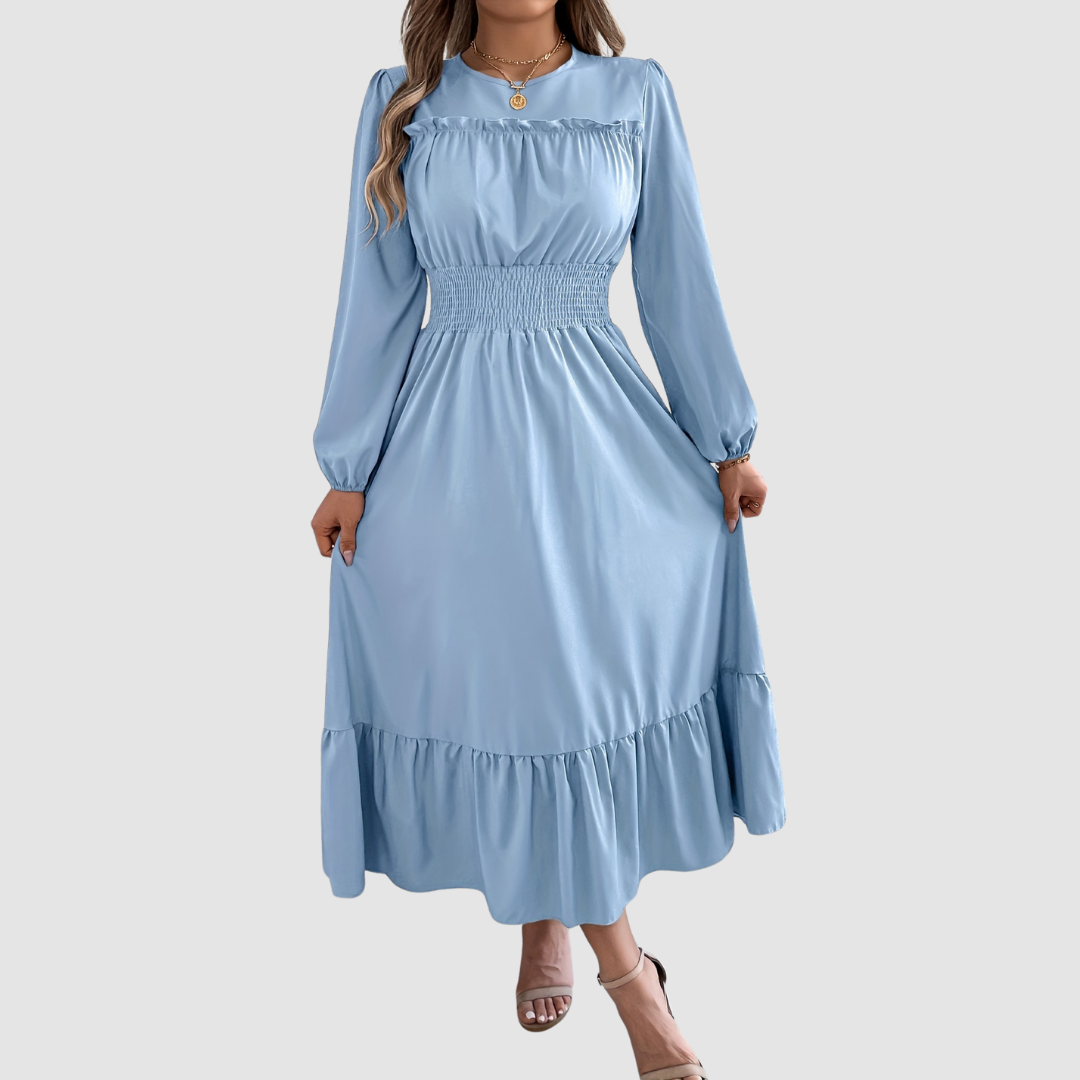 Verolyn - Ruffled Hem Midi Dress