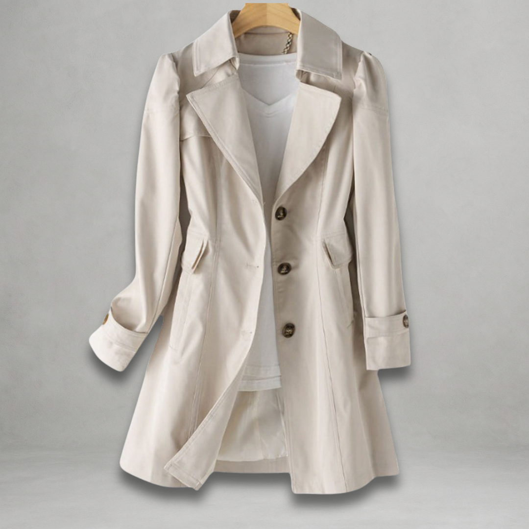 Tailored Autumn Trench Coat in Khaki — VerolynBoutique
