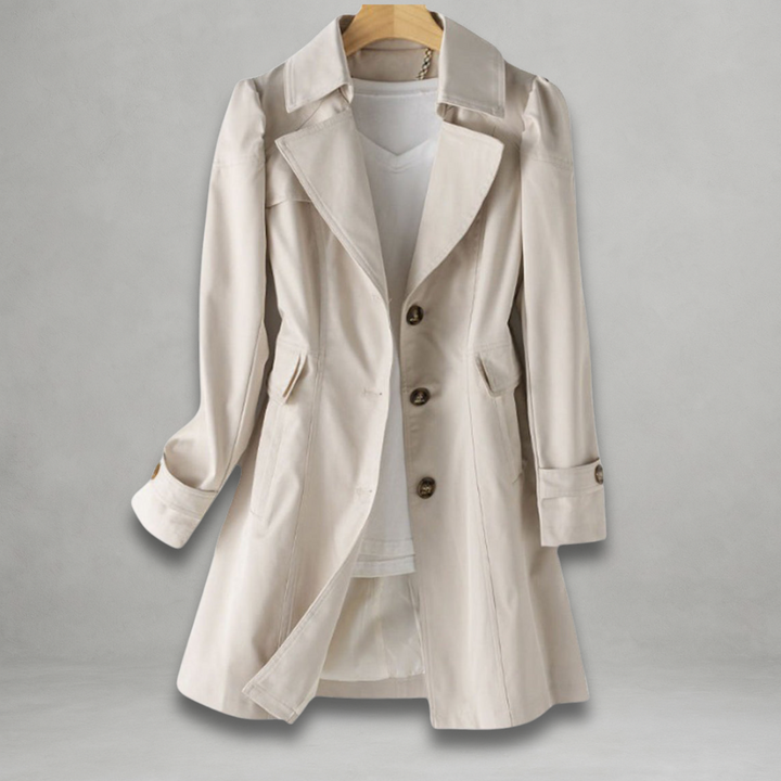 Tailored Autumn Trench Coat in Khaki — VerolynBoutique