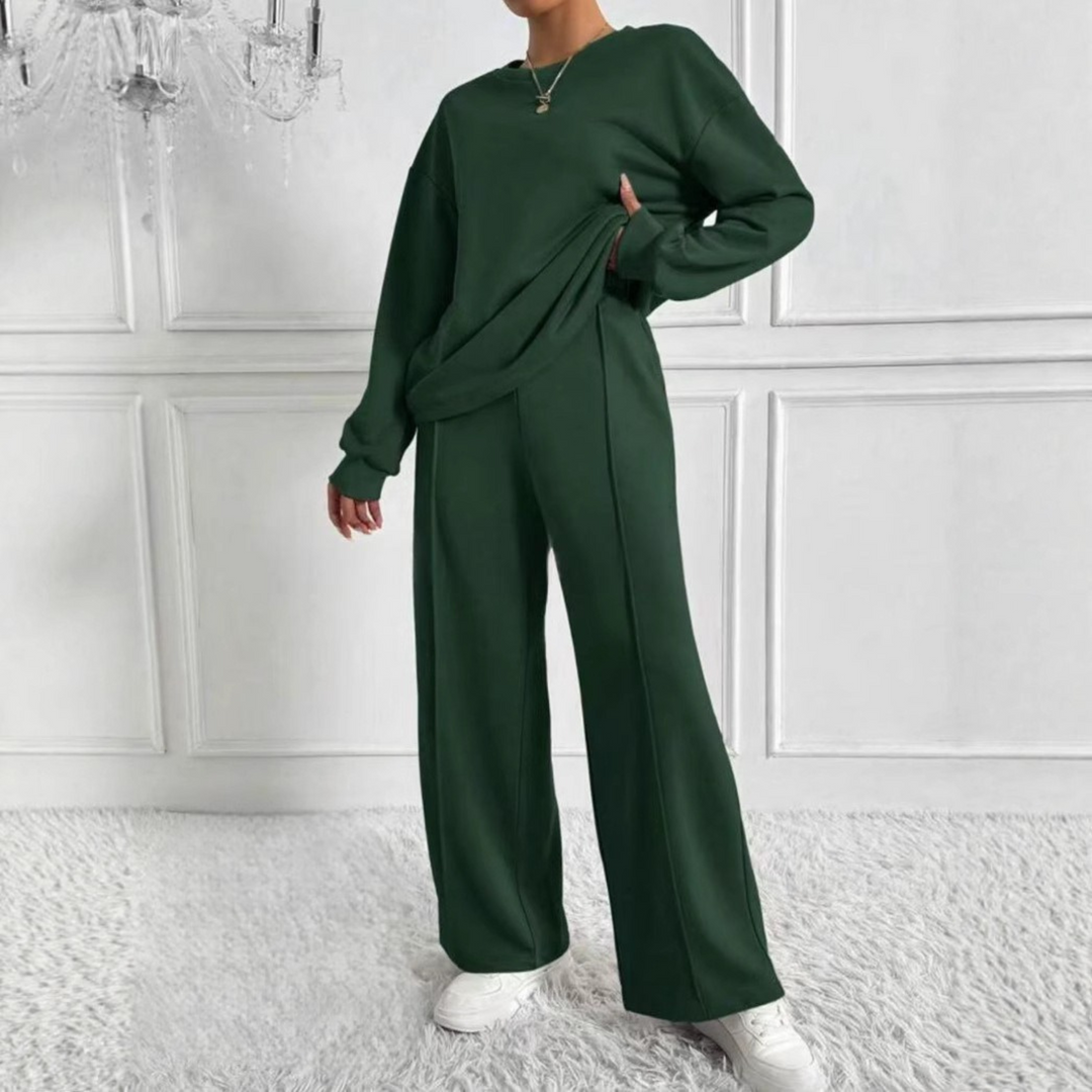 Verolyn - Sweatshirt High Waist Trouser Set