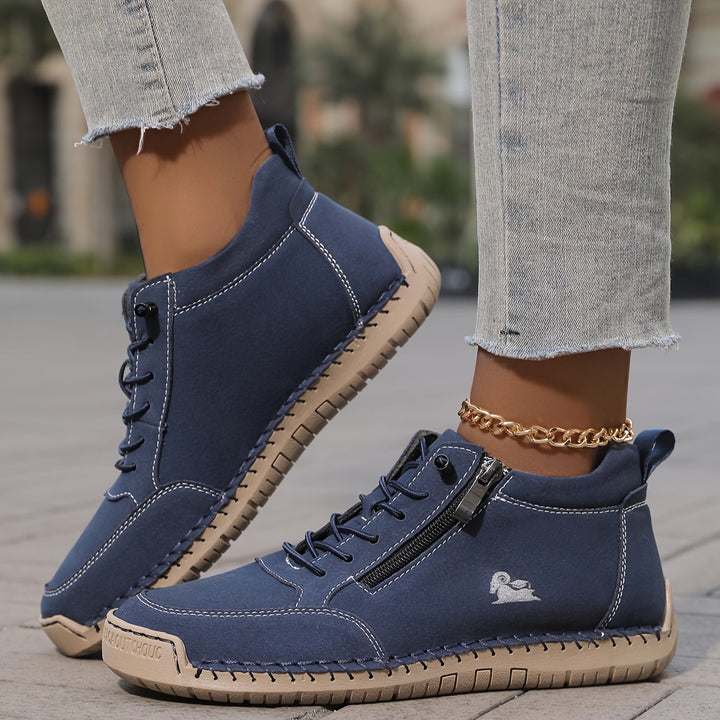 Wide-Toe Comfort Sneakers in Green — VerolynBoutique