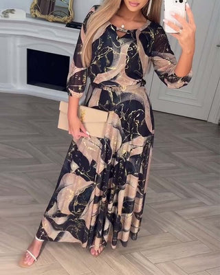 Verolyn - Floral Chiffon Dress