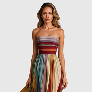 Verolyn - Pleated Evening Dress