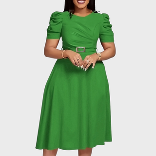 Verolyn - Ruched Soft-Touch Midi Dress