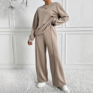 Verolyn - Sweatshirt High Waist Trouser Set