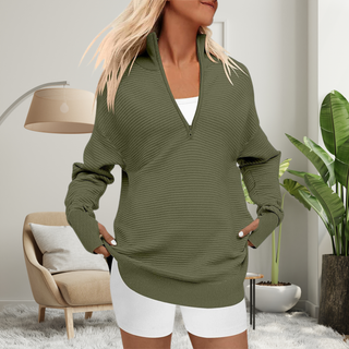 Verolyn - Quarter Zip Collared Pullover