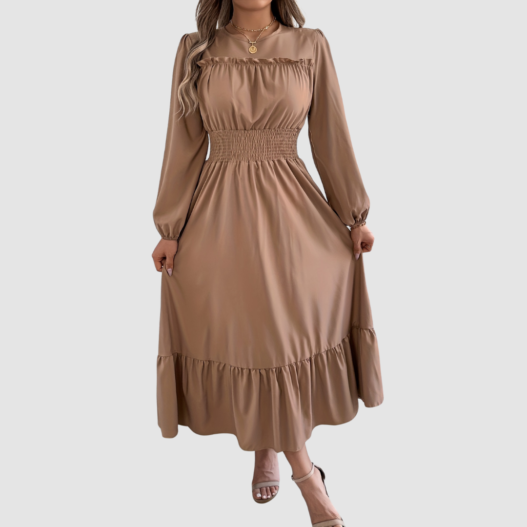 Verolyn - Ruffled Hem Midi Dress