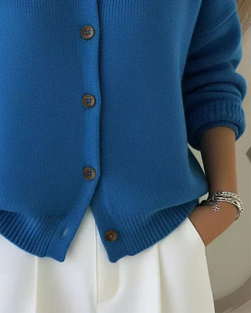 Verolyn shirt collar knit cardigan – view 2