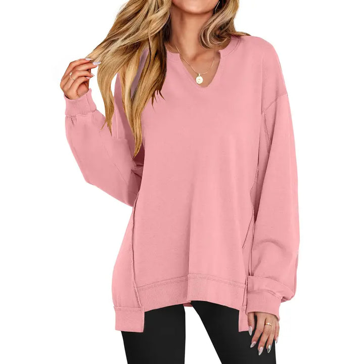 Verolyn - Oversized V-Neck Sweatshirt