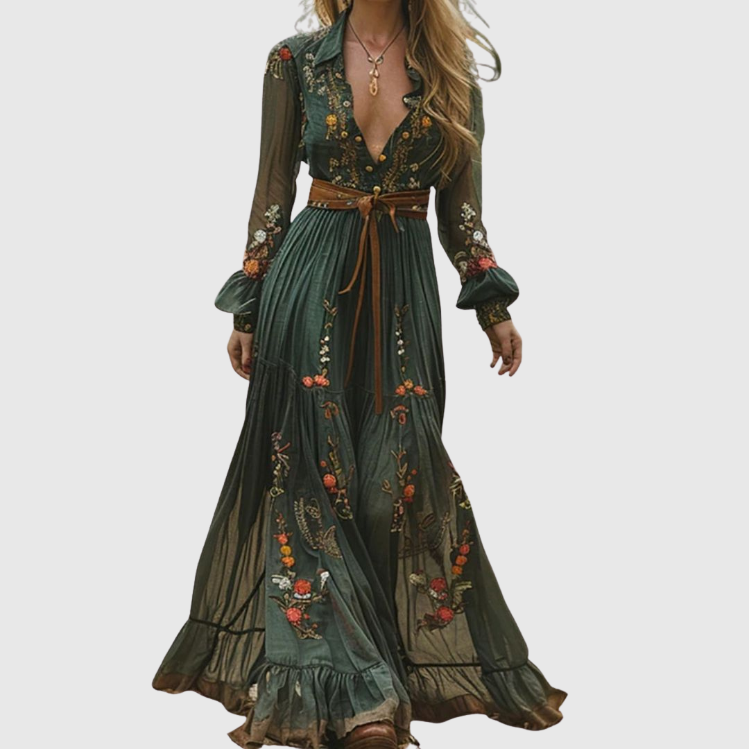 Verolyn - Romantic Boho Maxi Dress