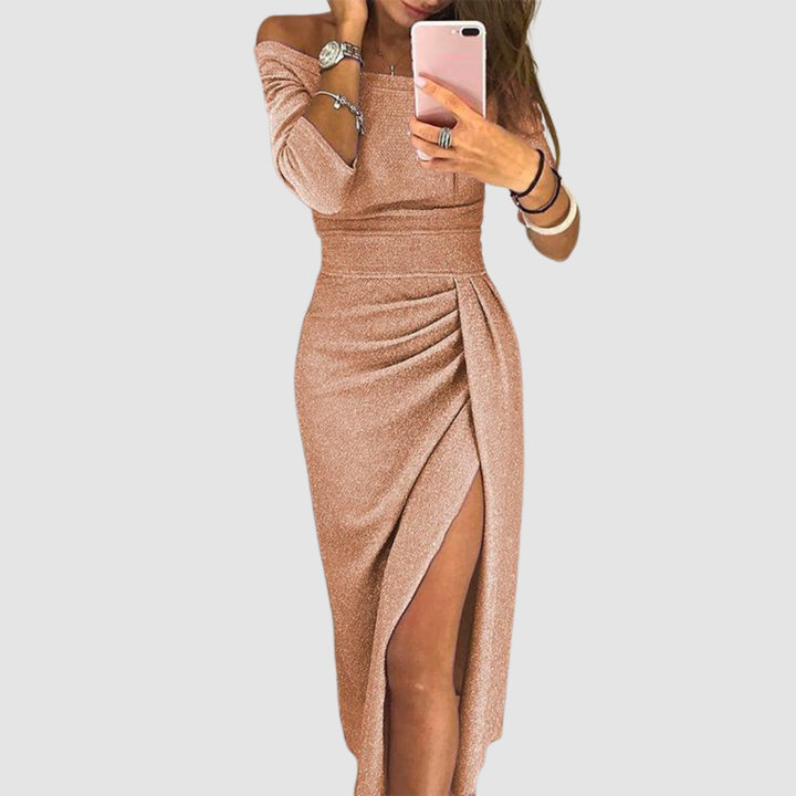 Verolyn - Halter Neck Gala Maxi Dress