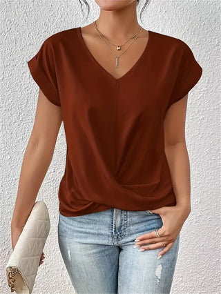 Verolyn - Classic V-Neck Top