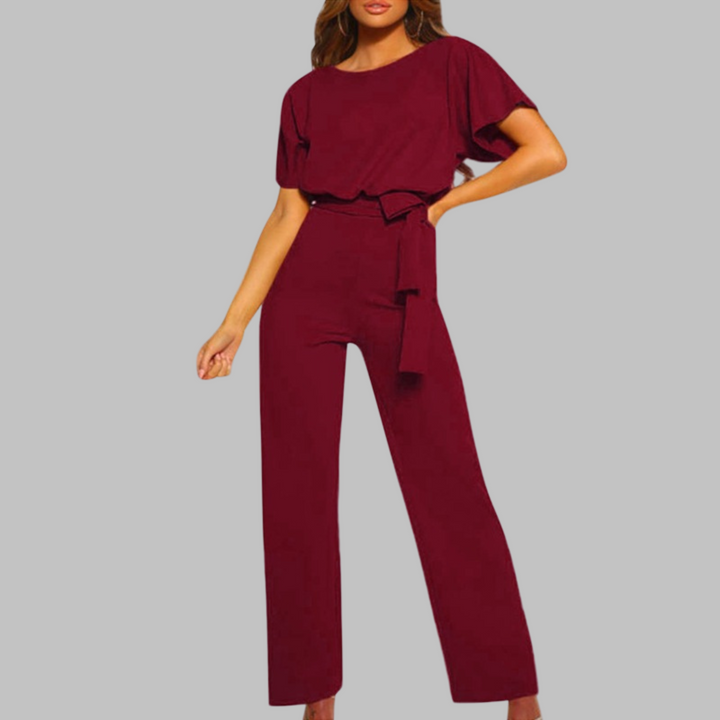 Verolyn - Tie Front Batwing Jumpsuit