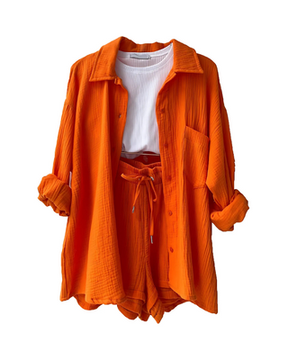 Verolyn - Button-Up Shorts Set