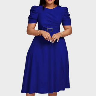 Verolyn - Ruched Soft-Touch Midi Dress