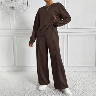 Verolyn - Sweatshirt High Waist Trouser Set