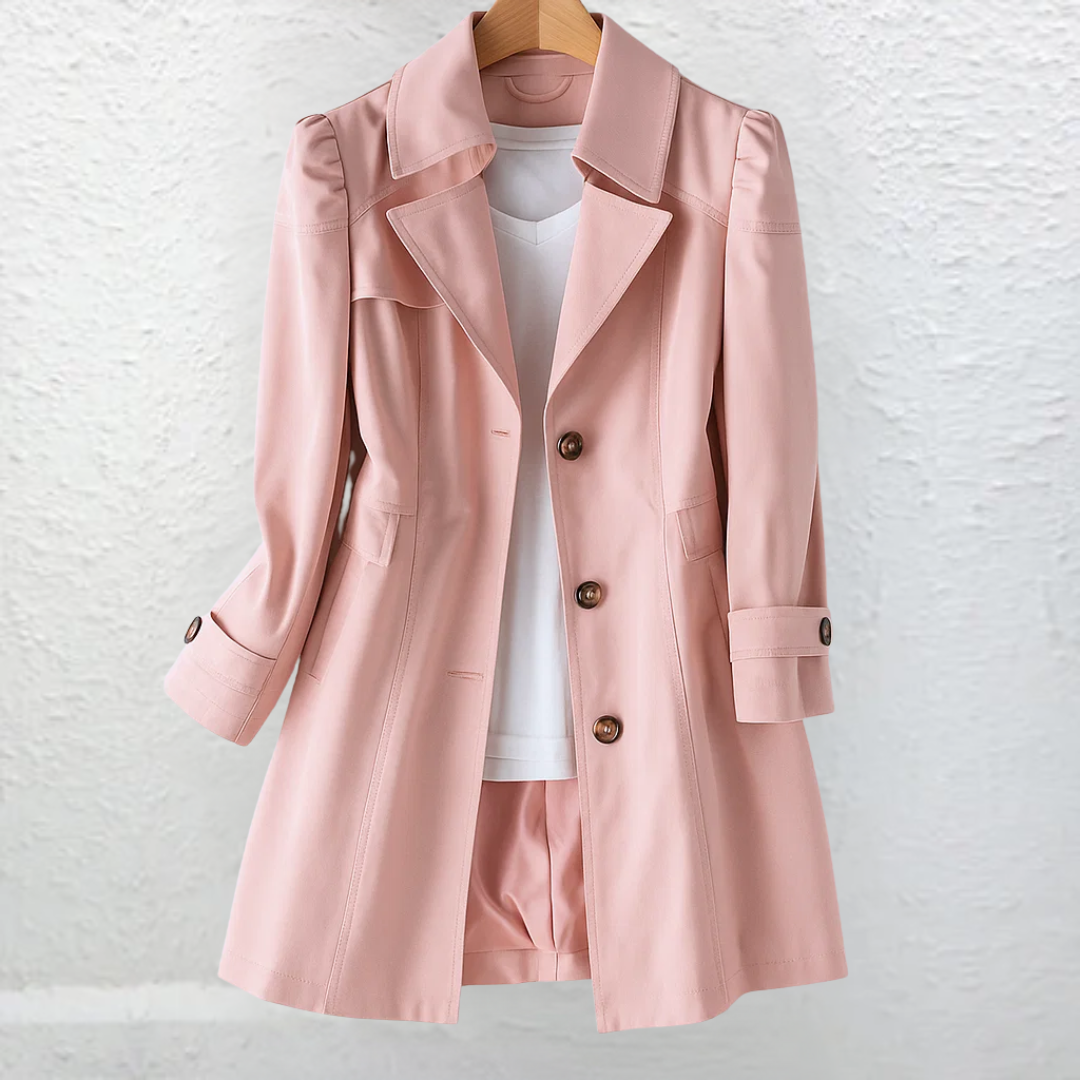 Belted Vintage Trench Coat in Beige — VerolynBoutique