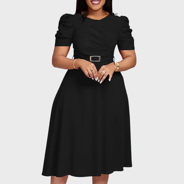 Verolyn - Ruched Soft-Touch Midi Dress
