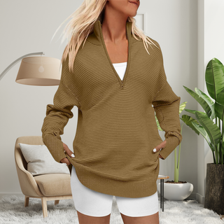 Verolyn - Quarter Zip Collared Pullover
