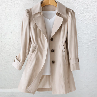 Belted Vintage Trench Coat in Beige — VerolynBoutique