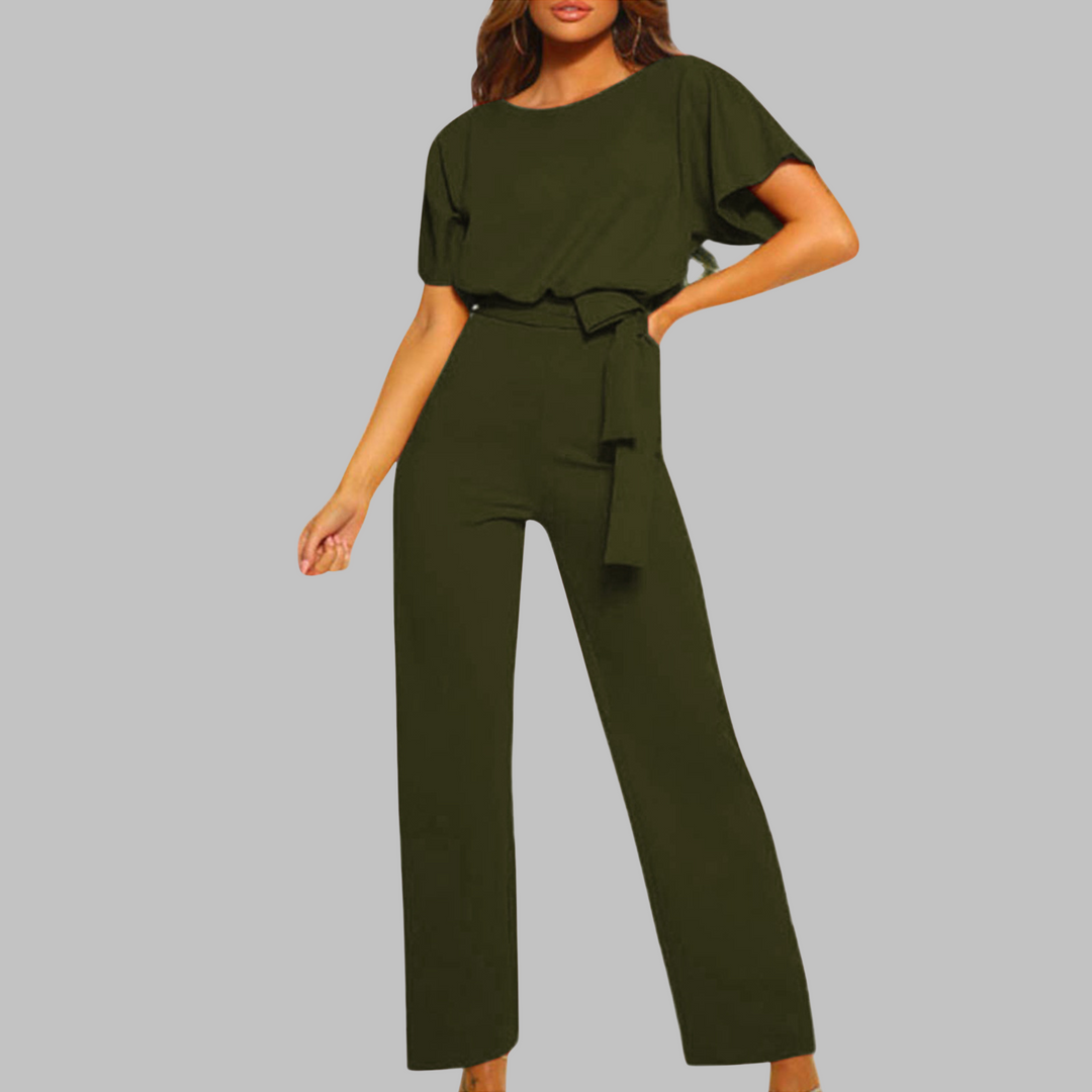 Verolyn - Tie Front Batwing Jumpsuit