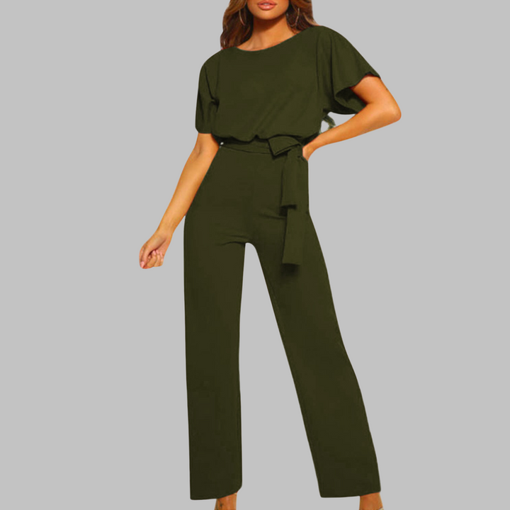 Verolyn - Tie Front Batwing Jumpsuit