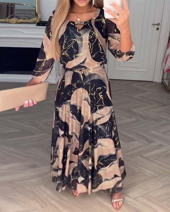 Verolyn - Floral Chiffon Dress