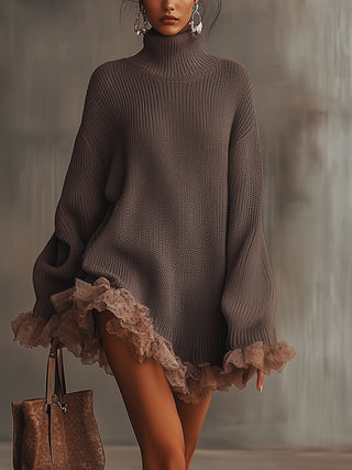 Verolyn - Pleated Knit Midi Dress