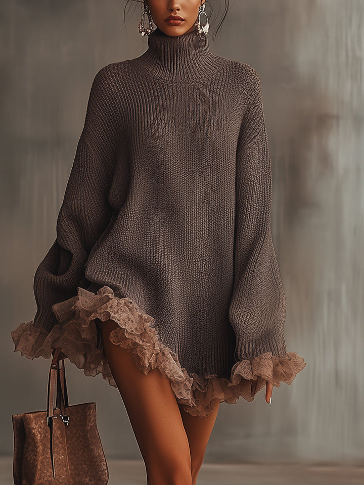 Verolyn - Pleated Knit Midi Dress