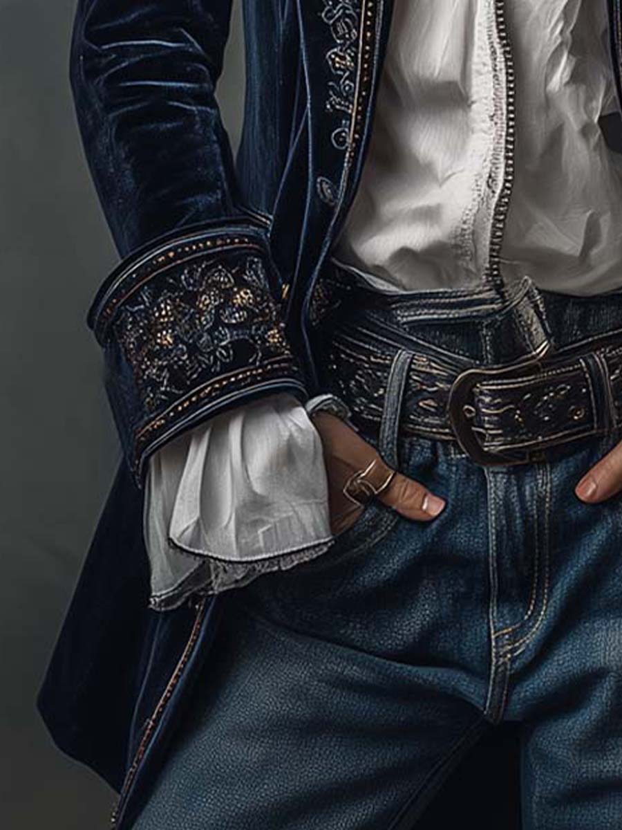 Embroidered Longline Blazer — VerolynBoutique
