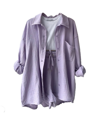 Verolyn - Button-Up Shorts Set