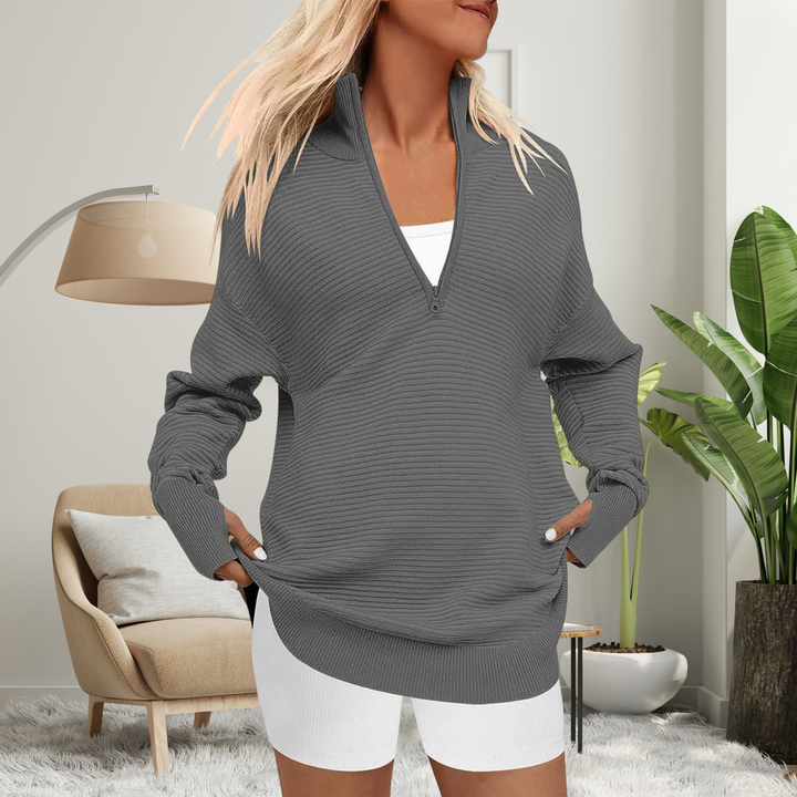 Verolyn - Quarter Zip Collared Pullover