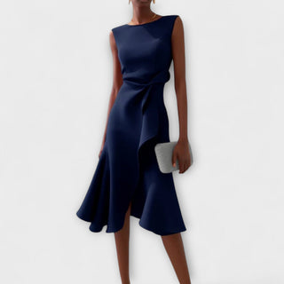 Verolyn - Pleated Wrap Midi Dress