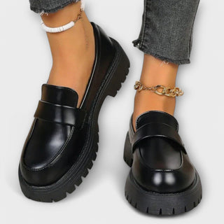 Verolyn - Satin Wedge Moccasins