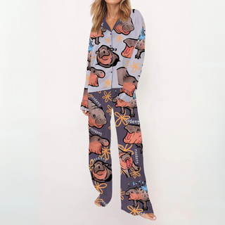 Verolyn - Printed Button Pyjama Set