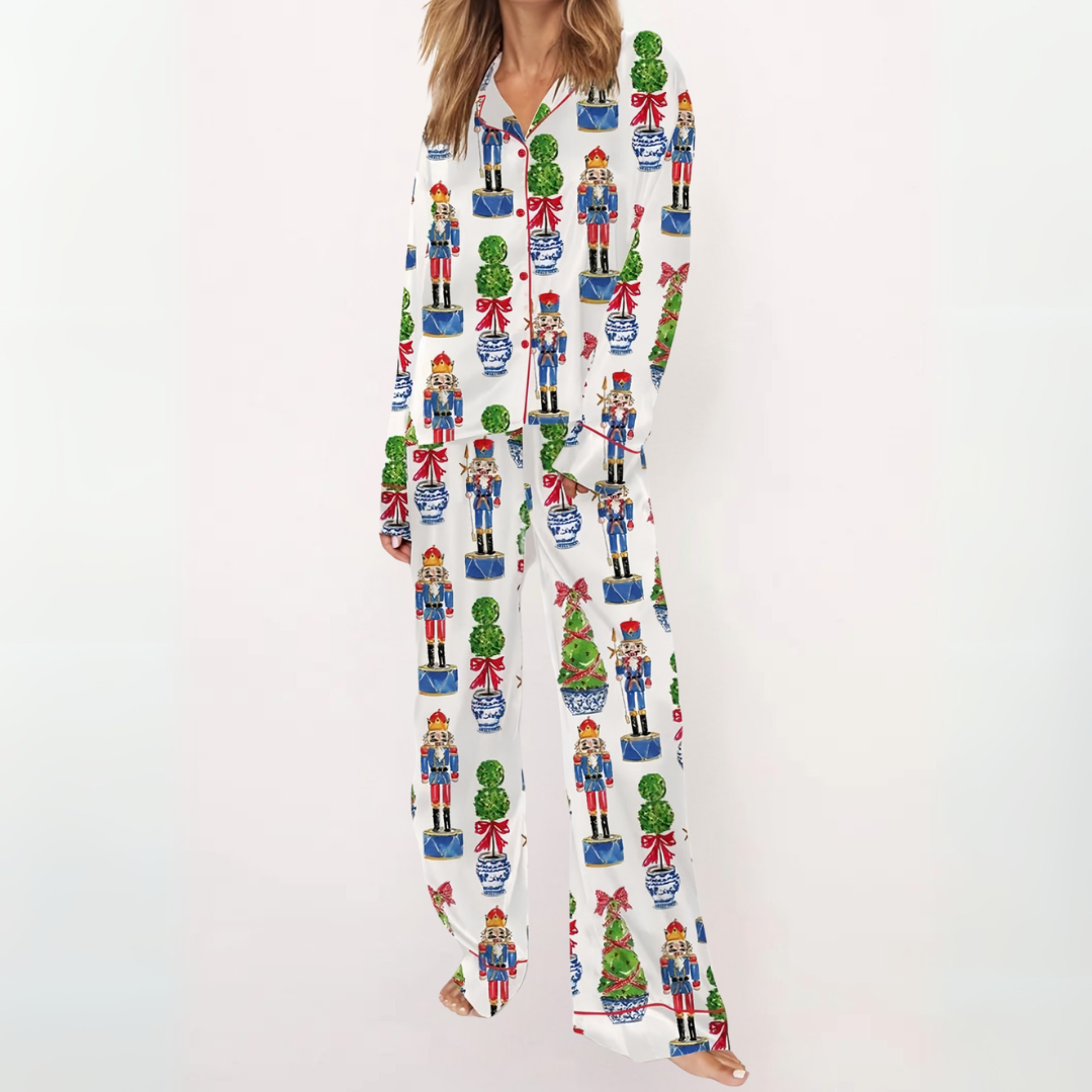Verolyn - Printed Button Pyjama Set