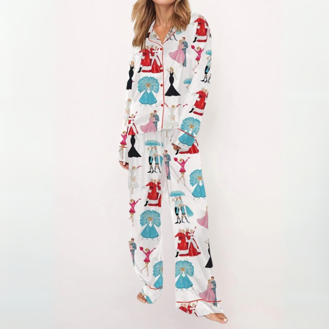 Verolyn - Printed Button Pyjama Set