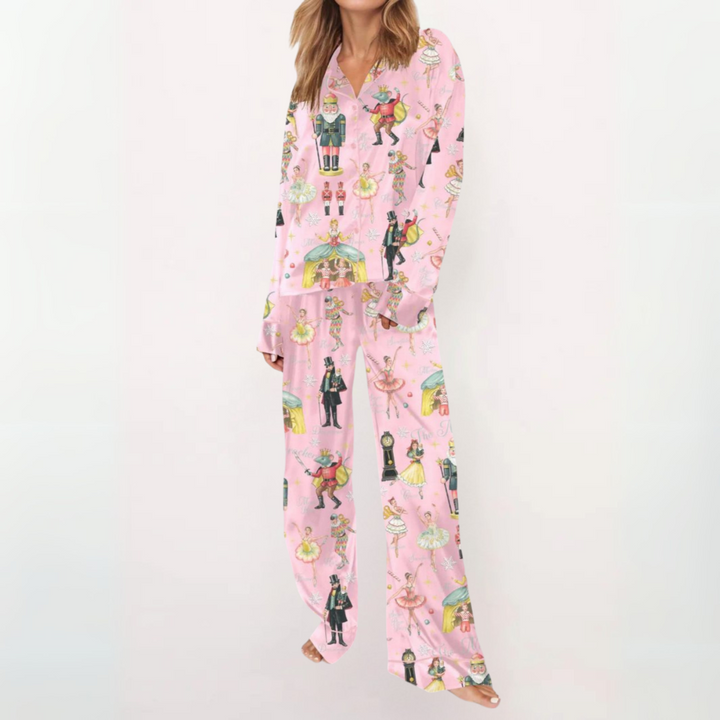 Verolyn - Printed Button Pyjama Set