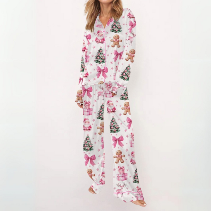 Verolyn - Printed Button Pyjama Set