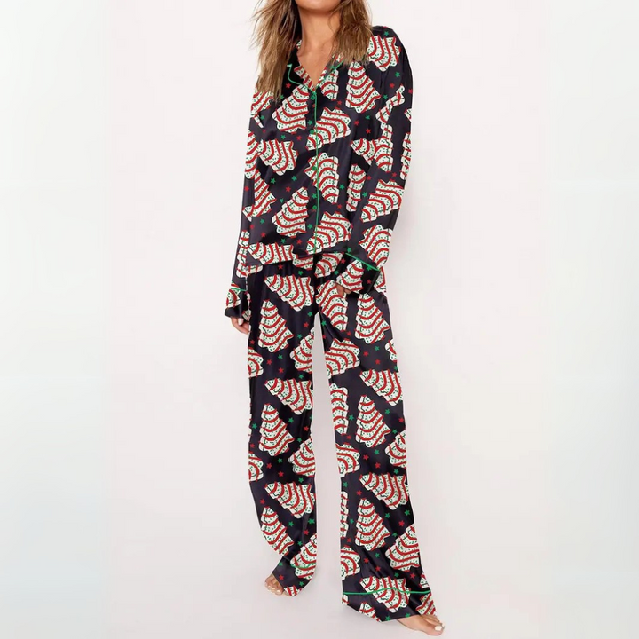 Verolyn - Printed Button Pyjama Set