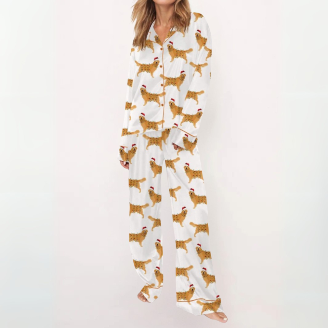 Verolyn - Printed Button Pyjama Set