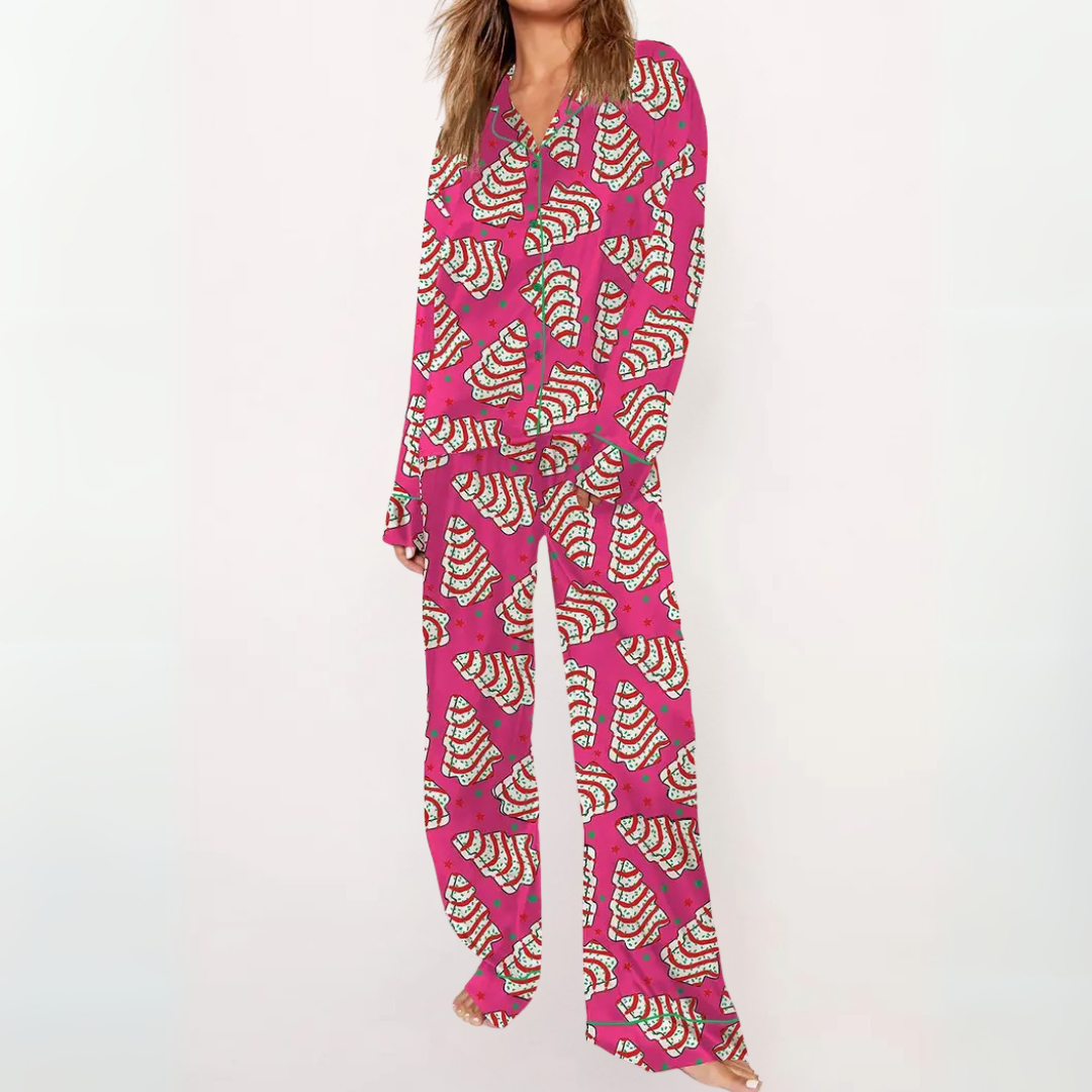 Verolyn - Printed Button Pyjama Set