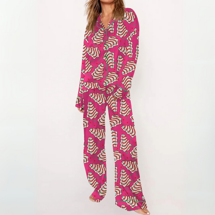 Verolyn - Printed Button Pyjama Set