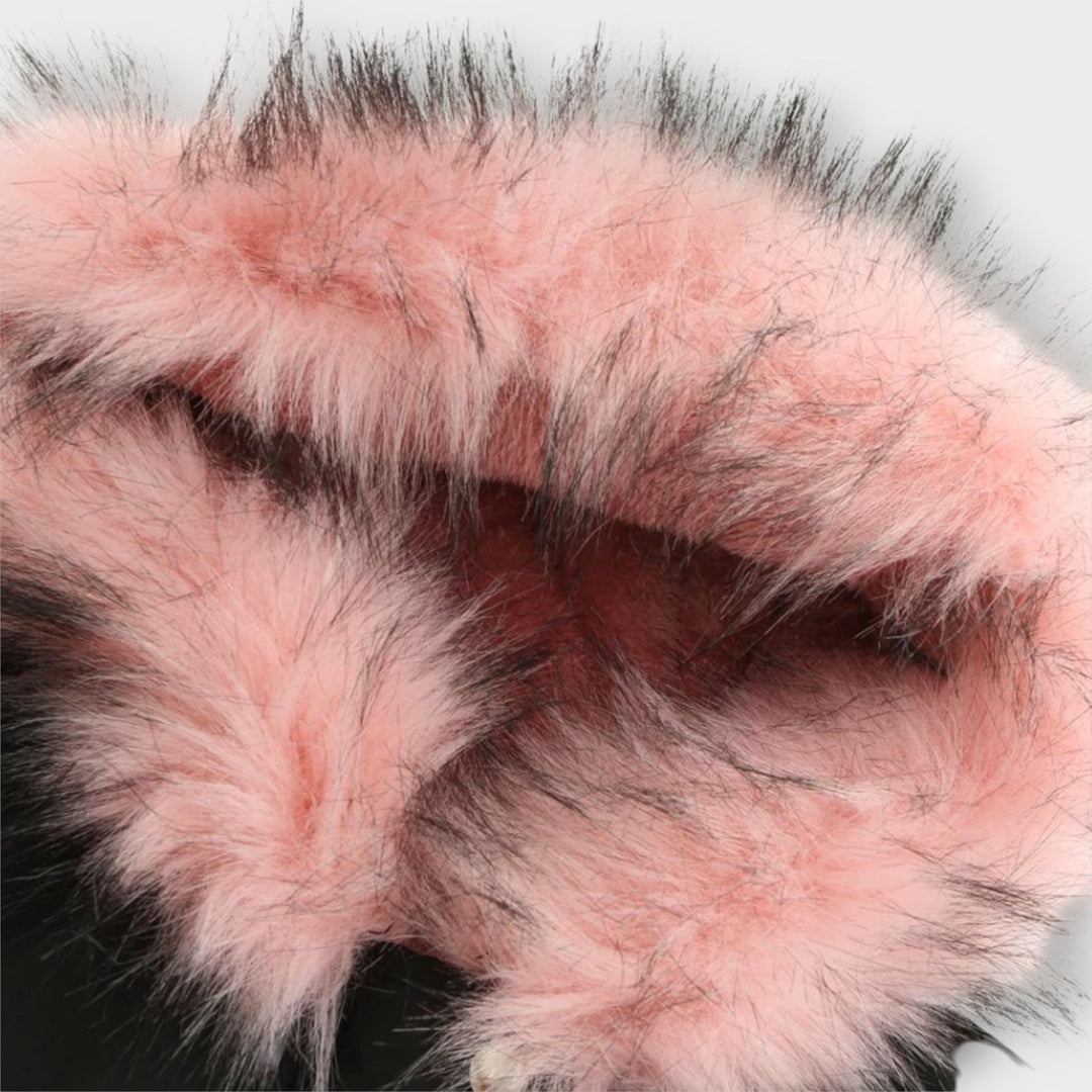 Drawstring Waist Fur-Lined Parka in Green — VerolynBoutique