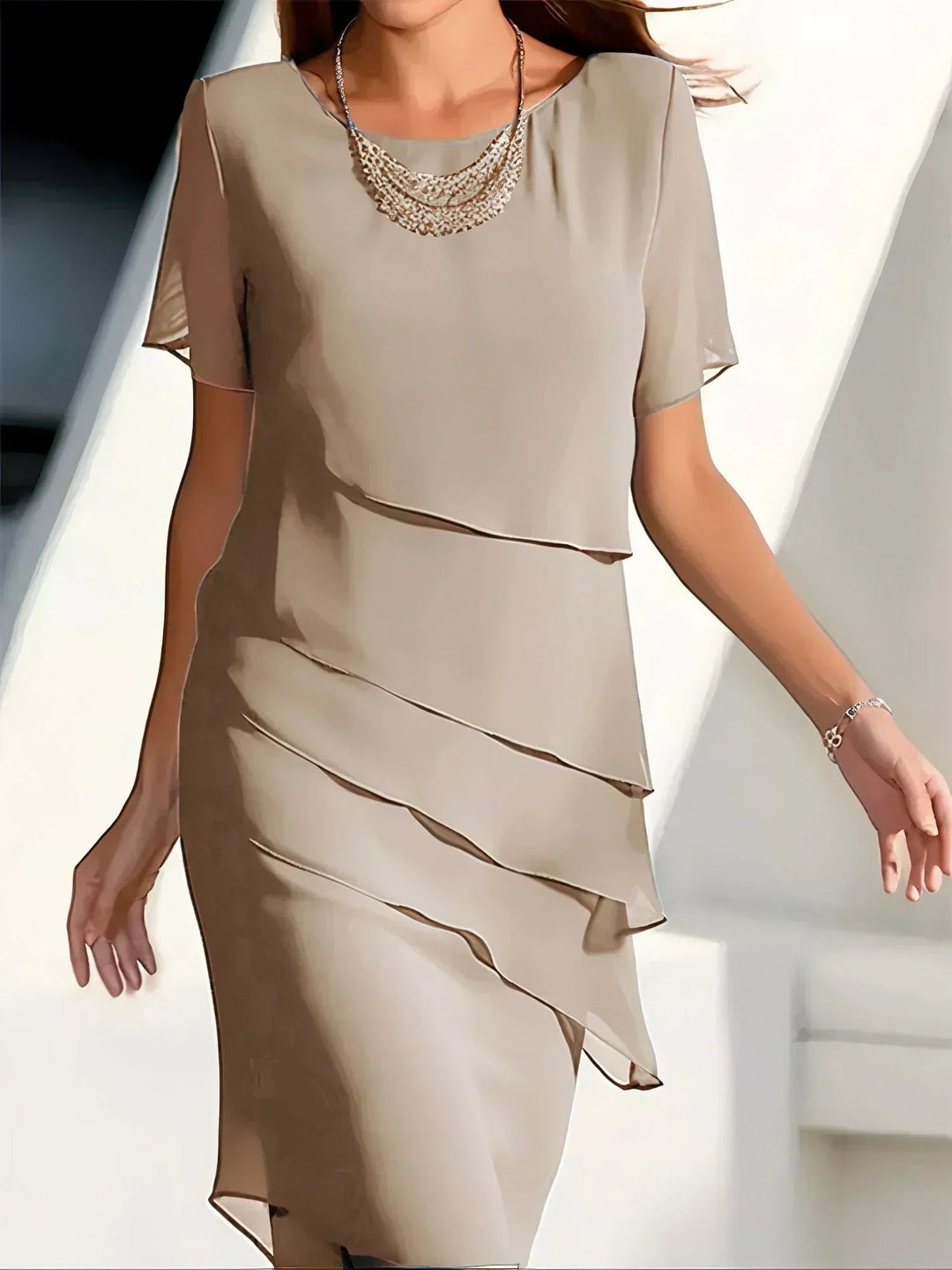 Verolyn - Layered Chiffon Dress