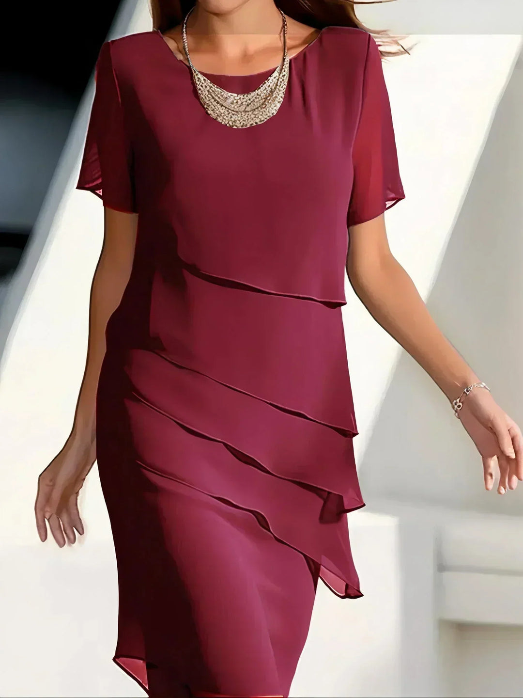 Verolyn - Layered Chiffon Dress