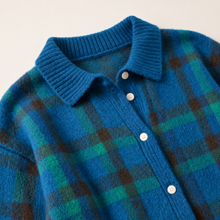 Verolyn - Clara Plaid Knit Cardigan