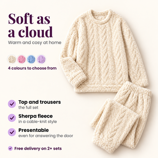 Verolyn sherpa fleece lounge set – view 2